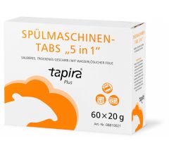 TAPIRA plus Spülmaschinen - Tabs 5 in 1, phosphatfrei, 60 St/Pk